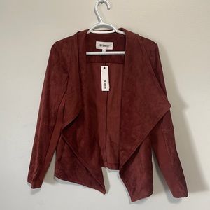 BB Dakota Burgundy Red Wade Suede Jacket - Medium NWT